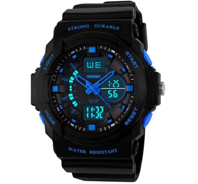 Купити ГОДИННИК Skmei 1061 BU ⌚ Наручні годинники на fabrikachasov.com ⭐ Безкоштовна доставка по Україні від 3000 грн ✈ Гарантія ✔ 10.000 моделей годинників кращих брендів!