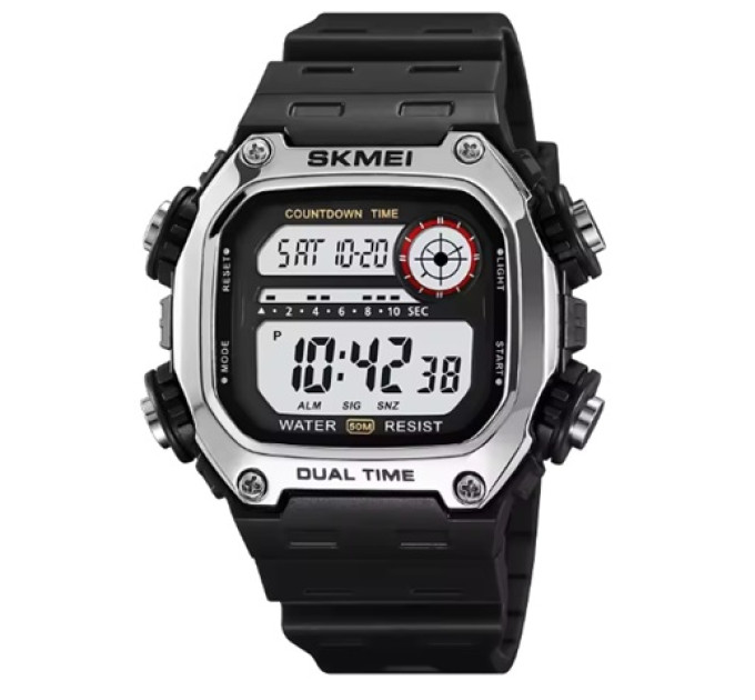 Купить Часы Skmei 2126 SI-BL ⌚ Наручные часы на fabrikachasov.com ⭐ Бесплатная доставка по Украине от 3000 грн ✈ Гарантия ✔ 10.000 моделей часов лучших брендов!