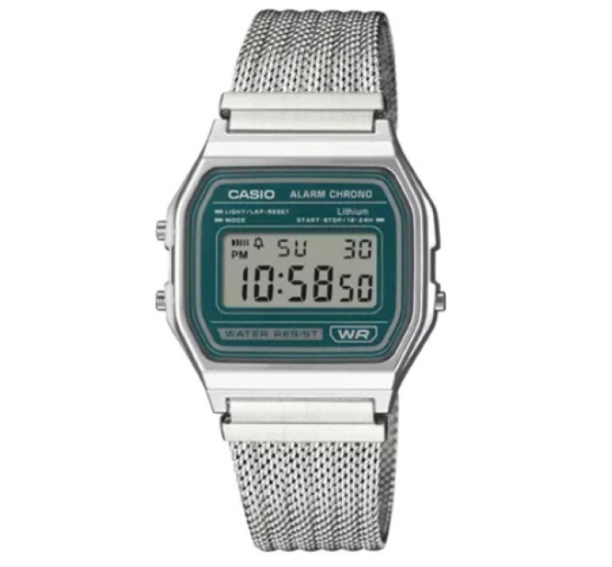Купить Часы CASIO A158WEM-3EF ⌚ Наручные часы на fabrikachasov.com ⭐ Бесплатная доставка по Украине от 3000 грн ✈ Гарантия ✔ 10.000 моделей часов лучших брендов!