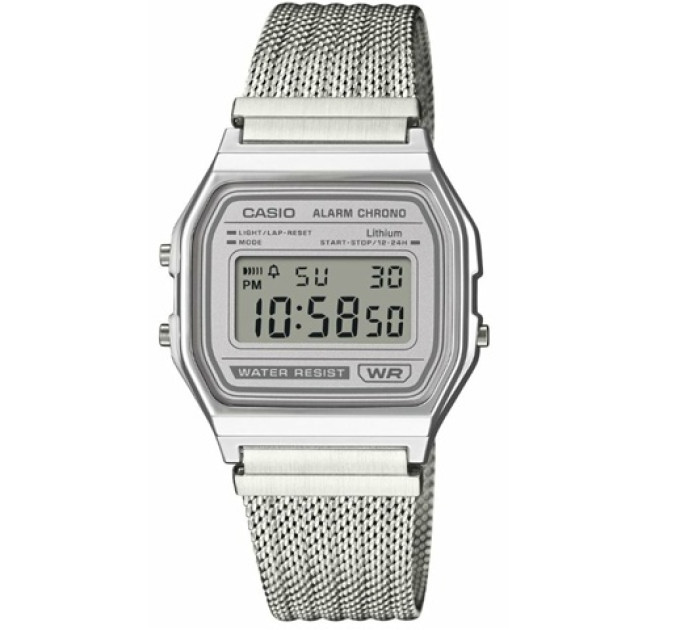 Купить Часы CASIO A158WEM-7EF ⌚ Наручные часы на fabrikachasov.com ⭐ Бесплатная доставка по Украине от 3000 грн ✈ Гарантия ✔ 10.000 моделей часов лучших брендов!