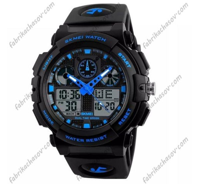 Купить Часы Skmei 1270 BU ⌚ Наручные часы на fabrikachasov.com ⭐ Бесплатная доставка по Украине от 3000 грн ✈ Гарантия ✔ 10.000 моделей часов лучших брендов!