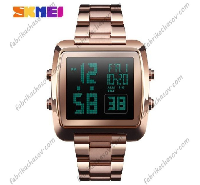 Купити Часи Skmei 1369 рожевого золота ⌚ Наручні годинники на fabrikachasov.com ⭐ Безкоштовна доставка по Україні від 3000 грн ✈ Гарантія ✔ 10.000 моделей. Знижки!