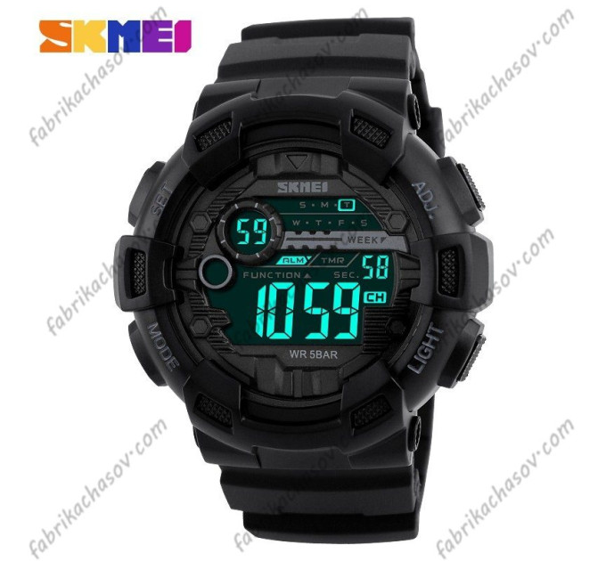 Купити ГОДИННИК SKMEI 1243 BK ⌚ Наручні годинники на fabrikachasov.com ⭐ Безкоштовна доставка по Україні від 3000 грн ✈ Гарантія ✔ 10.000 моделей годинників кращих брендів!