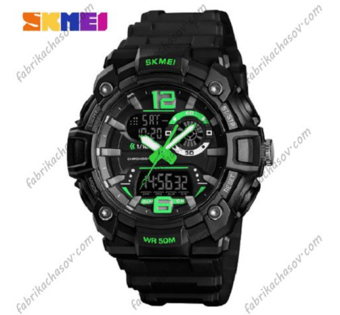 Купить Часы Skmei 1529 GN ⌚ Наручные часы на fabrikachasov.com ⭐ Бесплатная доставка по Украине от 3000 грн ✈ Гарантия ✔ 10.000 моделей. Скидки!