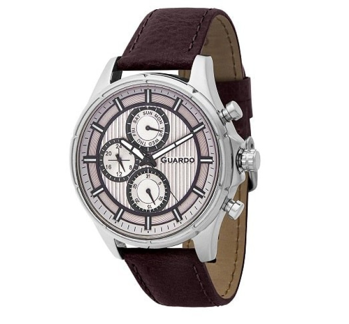 Купити Часи GUARDO PREMIUM 11173-6 ⌚ Наручні годинники на fabrikachasov.com ⭐ Безкоштовна доставка по Україні від 3000 грн ✈ Гарантія ✔ 10.000 моделей. Знижки!
