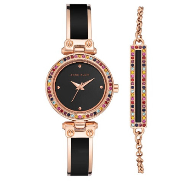 Купить Часы Anne Klein AK/3974BKST ⌚ Наручные часы на fabrikachasov.com ⭐ Бесплатная доставка по Украине от 3000 грн ✈ Гарантия ✔ 10.000 моделей. Скидки!