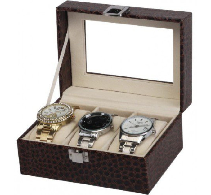 Купить Шкатулка для хранения часов Craft 3PU.CR.BR ⌚ Наручные часы на fabrikachasov.com ⭐ Бесплатная доставка по Украине от 3000 грн ✈ Гарантия ✔ 10.000 моделей. Скидки!
