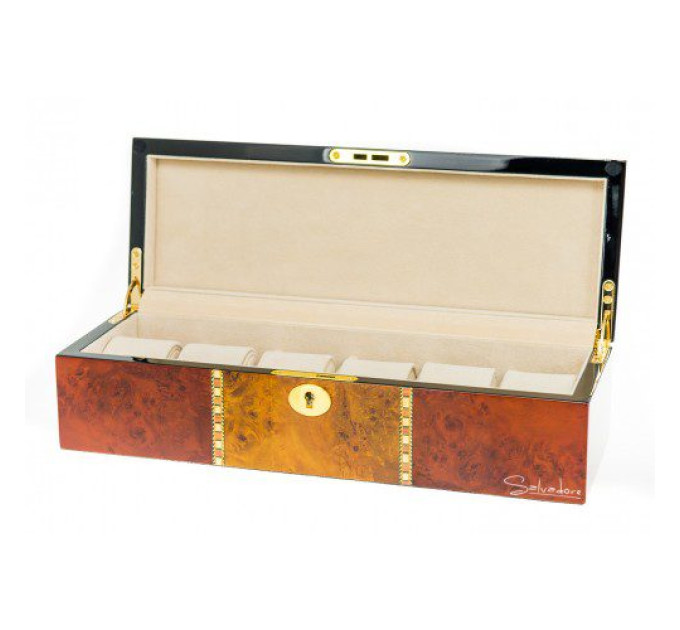 Купить Шкатулка для хранения часов Salvadore 807-6YDBC ⌚ Наручные часы на fabrikachasov.com ⭐ Бесплатная доставка по Украине от 3000 грн ✈ Гарантия ✔ 10.000 моделей. Скидки!
