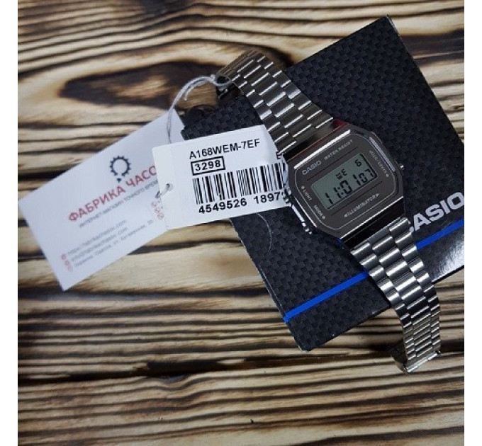 Купить Часы CASIO A168WEM-7EF ⌚ Наручные часы на fabrikachasov.com ⭐ Бесплатная доставка по Украине от 3000 грн ✈ Гарантия ✔ 10.000 моделей часов лучших брендов!
