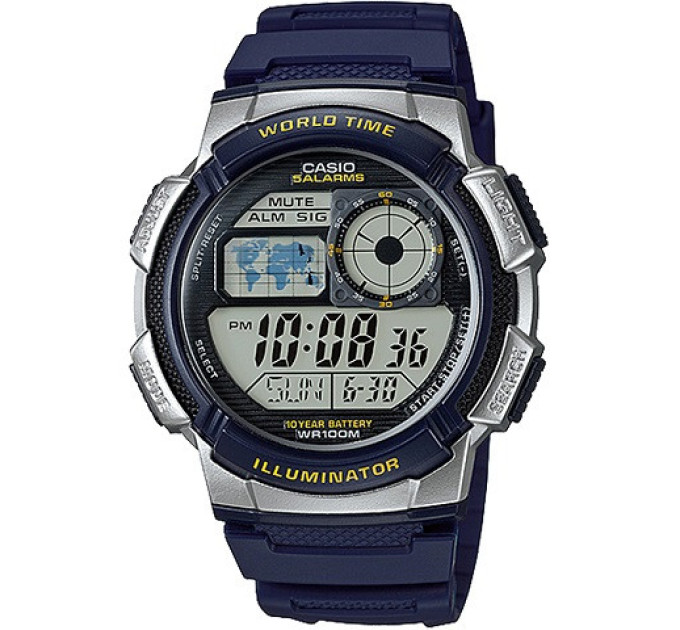Купить Часы CASIO AE-1000W-2AV ⌚ Наручные часы на fabrikachasov.com ⭐ Бесплатная доставка по Украине от 3000 грн ✈ Гарантия ✔ 10.000 моделей. Скидки!