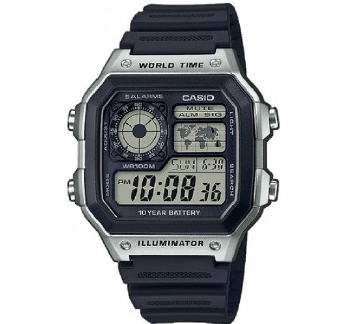 Купить Часы CASIO AE-1200WH-1C ⌚ Наручные часы на fabrikachasov.com ⭐ Бесплатная доставка по Украине от 3000 грн ✈ Гарантия ✔ 10.000 моделей. Скидки!