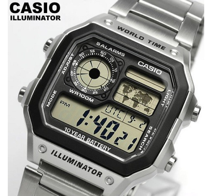 Купить Часы CASIO AE-1200WHD-1AVEF ⌚ Наручные часы на fabrikachasov.com ⭐ Бесплатная доставка по Украине от 3000 грн ✈ Гарантия ✔ 10.000 моделей. Скидки!