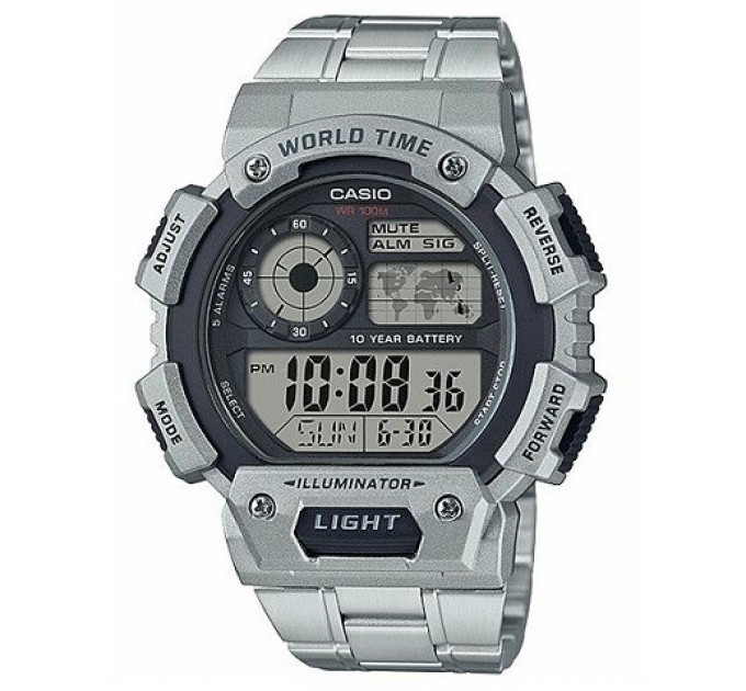 Купить Часы CASIO AE-1400WHD-1AVEF ⌚ Наручные часы на fabrikachasov.com ⭐ Бесплатная доставка по Украине от 3000 грн ✈ Гарантия ✔ 10.000 моделей. Скидки!