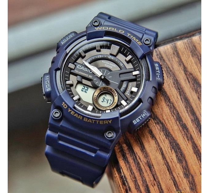 Купить Часы CASIO AEQ-110W-3A ⌚ Наручные часы на fabrikachasov.com ⭐ Бесплатная доставка по Украине от 3000 грн ✈ Гарантия ✔ 10.000 моделей часов лучших брендов!