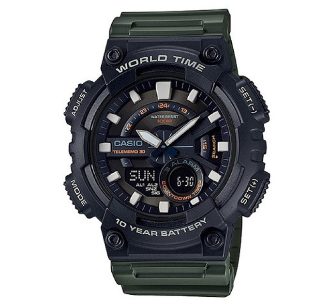 Купить Часы CASIO AEQ-110W-3A ⌚ Наручные часы на fabrikachasov.com ⭐ Бесплатная доставка по Украине от 3000 грн ✈ Гарантия ✔ 10.000 моделей часов лучших брендов!