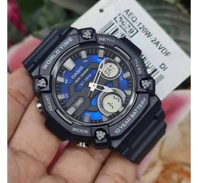 Купить Часы CASIO AEQ-120W-2A ⌚ Наручные часы на fabrikachasov.com ⭐ Бесплатная доставка по Украине от 3000 грн ✈ Гарантия ✔ 10.000 моделей. Скидки!