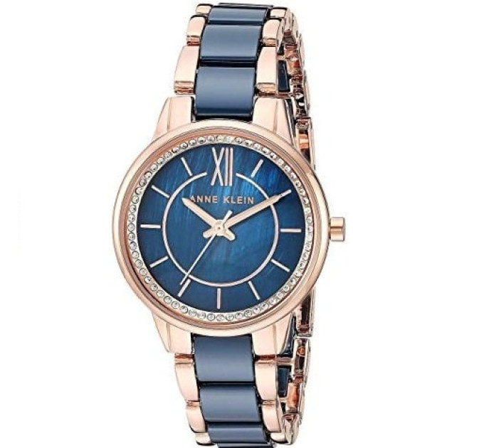 Купить Часы Anne Klein AK/3344NVRG ⌚ Наручные часы на fabrikachasov.com ⭐ Бесплатная доставка по Украине от 3000 грн ✈ Гарантия ✔ 10.000 моделей часов лучших брендов!