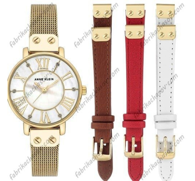 Купити ГОДИННИК ANNE KLEIN AK/3180GBST С НАБОРОМ БРАСЛЕТОВ ⌚ Наручні годинники на fabrikachasov.com ⭐ Безкоштовна доставка по Україні від 3000 грн ✈ Гарантія ✔ 10.000 моделей годинників кращих брендів!