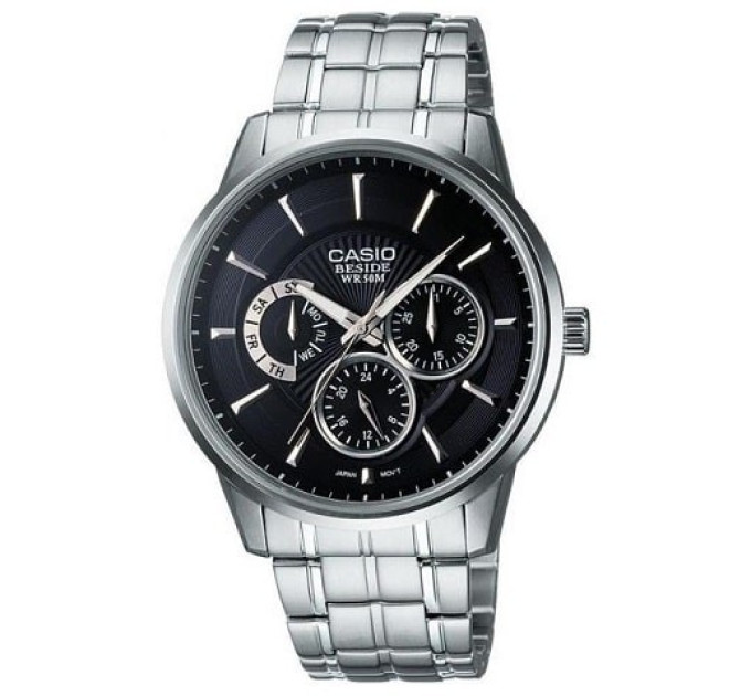Купити ГОДИННИК CASIO BEM-302D-1AV ⌚ Наручні годинники на fabrikachasov.com ⭐ Безкоштовна доставка по Україні від 3000 грн ✈ Гарантія ✔ 10.000 моделей. Знижки!