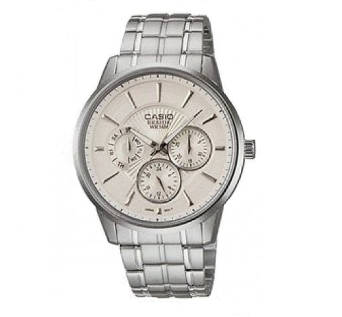 Купити ГОДИННИК CASIO BEM-302D-7AV ⌚ Наручні годинники на fabrikachasov.com ⭐ Безкоштовна доставка по Україні від 3000 грн ✈ Гарантія ✔ 10.000 моделей годинників кращих брендів!