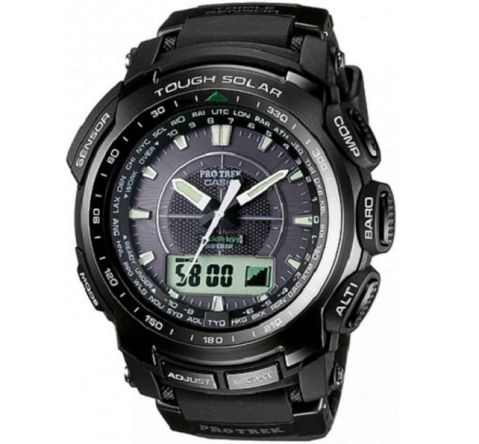 Купити ГОДИННИК CASIO PRW-5100-1ER ⌚ Наручні годинники на fabrikachasov.com ⭐ Безкоштовна доставка по Україні від 3000 грн ✈ Гарантія ✔ 10.000 моделей. Знижки!
