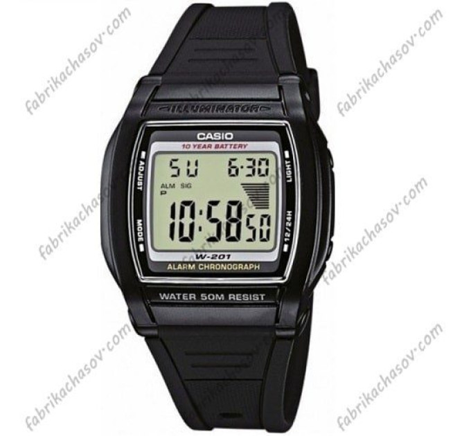 Купить Часы CASIO W-201-1AVEF ⌚ Наручные часы на fabrikachasov.com ⭐ Бесплатная доставка по Украине от 3000 грн ✈ Гарантия ✔ 10.000 моделей. Скидки!