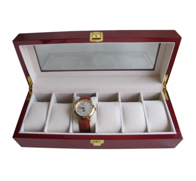Купити Скринька для зберігання годинників CRAFT 6WB.REDWOOD ⌚ Наручні годинники на fabrikachasov.com ⭐ Безкоштовна доставка по Україні від 3000 грн ✈ Гарантія ✔ 10.000 моделей годинників кращих брендів!