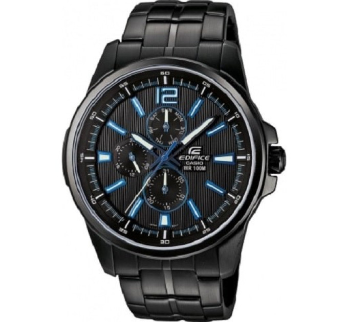 Купити ГОДИННИК CASIO EF-343BK-1AV ⌚ Наручні годинники на fabrikachasov.com ⭐ Безкоштовна доставка по Україні від 3000 грн ✈ Гарантія ✔ 10.000 моделей. Знижки!
