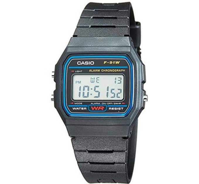 Купить Часы CASIO F-91W-1YEF ⌚ Наручные часы на fabrikachasov.com ⭐ Бесплатная доставка по Украине от 3000 грн ✈ Гарантия ✔ 10.000 моделей. Скидки!