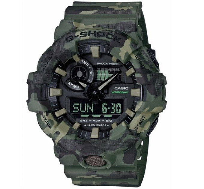 Купить Часы Casio GA-700CM-3AER ⌚ Наручные часы на fabrikachasov.com ⭐ Бесплатная доставка по Украине от 3000 грн ✈ Гарантия ✔ 10.000 моделей. Скидки!