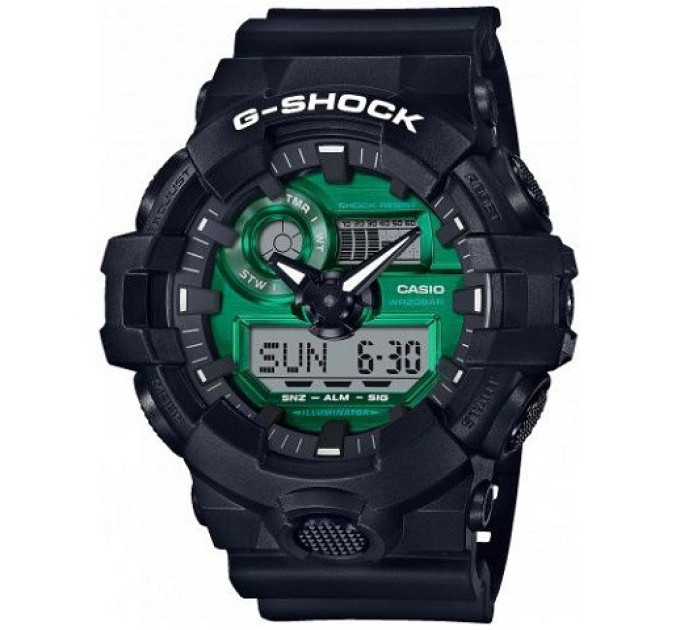 Купить Часы Casio GA-700MG-1AER ⌚ Наручные часы на fabrikachasov.com ⭐ Бесплатная доставка по Украине от 3000 грн ✈ Гарантия ✔ 10.000 моделей. Скидки!