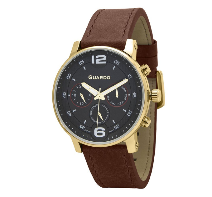 Купити Часи GUARDO PREMIUM 12432(1)-4 ⌚ Наручні годинники на fabrikachasov.com ⭐ Безкоштовна доставка по Україні від 3000 грн ✈ Гарантія ✔ 10.000 моделей годинників кращих брендів!