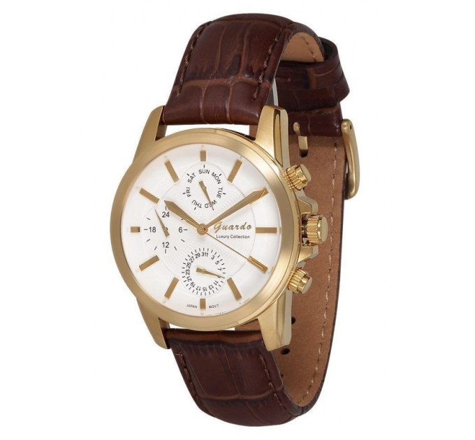 Купити ГОДИННИК GUARDO PREMIUM S0484-3 ⌚ Наручні годинники на fabrikachasov.com ⭐ Безкоштовна доставка по Україні від 3000 грн ✈ Гарантія ✔ 10.000 моделей. Знижки!