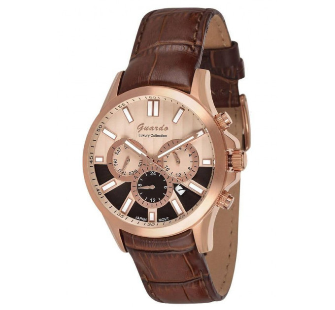 Купити Часи GUARDO PREMIUM S8071-6 ⌚ Наручні годинники на fabrikachasov.com ⭐ Безкоштовна доставка по Україні від 3000 грн ✈ Гарантія ✔ 10.000 моделей годинників кращих брендів!