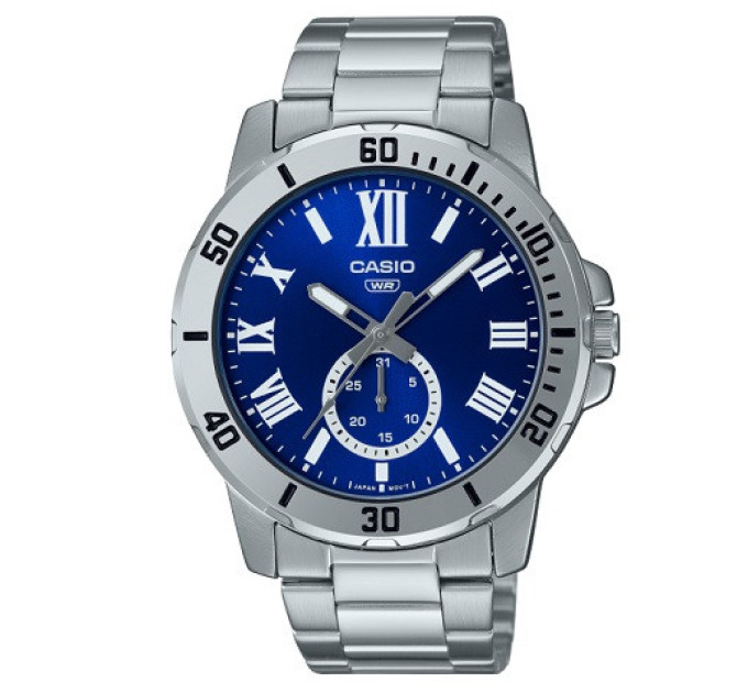 Купити ГОДИННИК CASIO MTP-VD200D-2B ⌚ Наручні годинники на fabrikachasov.com ⭐ Безкоштовна доставка по Україні від 3000 грн ✈ Гарантія ✔ 10.000 моделей годинників кращих брендів!