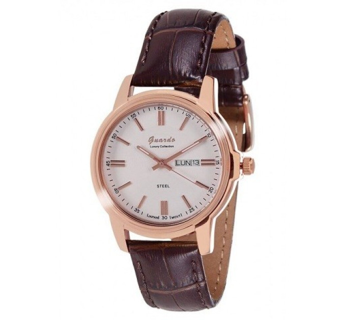 Купити ГОДИННИК GUARDO PREMIUM S01100-7 ⌚ Наручні годинники на fabrikachasov.com ⭐ Безкоштовна доставка по Україні від 3000 грн ✈ Гарантія ✔ 10.000 моделей. Знижки!