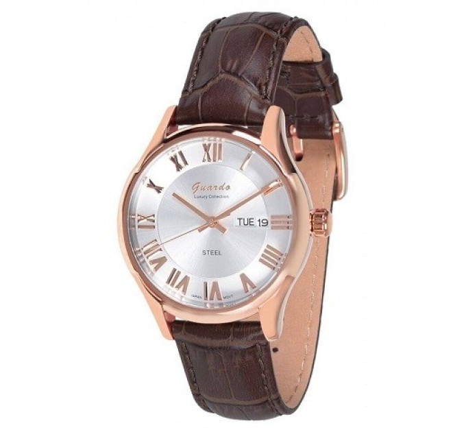 Купити ГОДИННИК GUARDO PREMIUM S01385-8 ⌚ Наручні годинники на fabrikachasov.com ⭐ Безкоштовна доставка по Україні від 3000 грн ✈ Гарантія ✔ 10.000 моделей годинників кращих брендів!