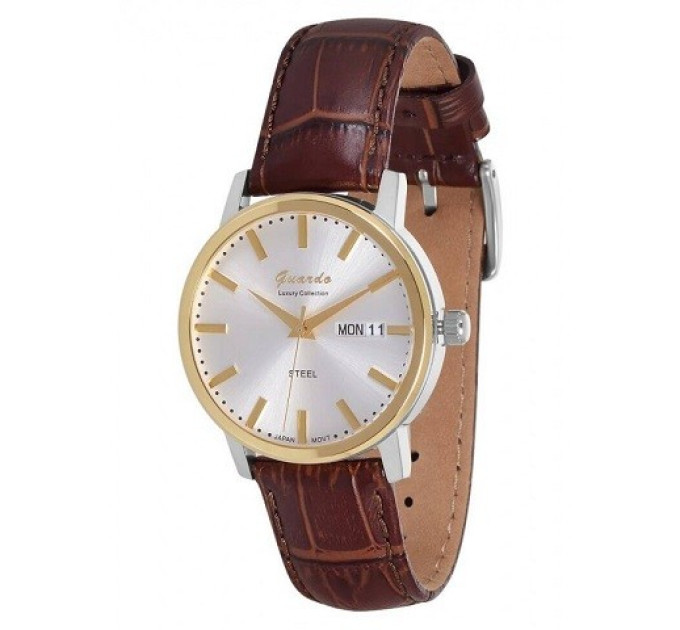 Купити ГОДИННИК GUARDO PREMIUM S01393-6 ⌚ Наручні годинники на fabrikachasov.com ⭐ Безкоштовна доставка по Україні від 3000 грн ✈ Гарантія ✔ 10.000 моделей. Знижки!