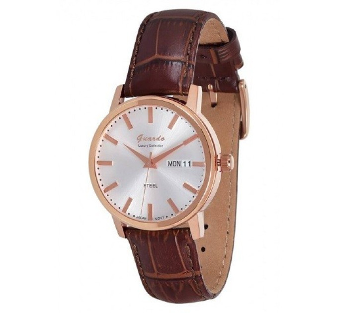 Купити ГОДИННИК GUARDO PREMIUM S01393-8 ⌚ Наручні годинники на fabrikachasov.com ⭐ Безкоштовна доставка по Україні від 3000 грн ✈ Гарантія ✔ 10.000 моделей годинників кращих брендів!