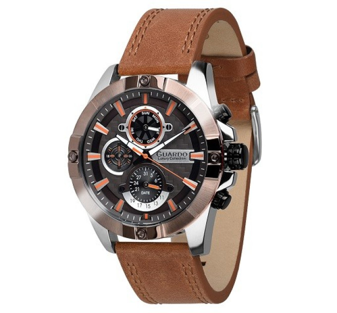 Купити ГОДИННИК GUARDO PREMIUM S01630-3 ⌚ Наручні годинники на fabrikachasov.com ⭐ Безкоштовна доставка по Україні від 3000 грн ✈ Гарантія ✔ 10.000 моделей. Знижки!