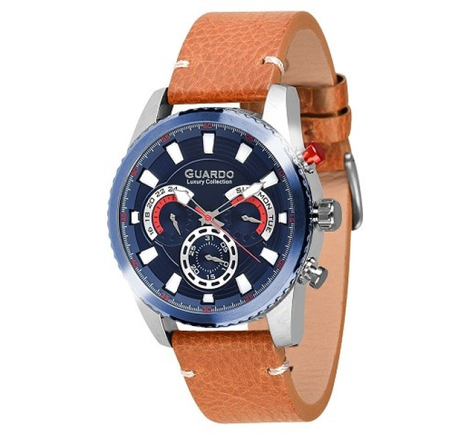 Купити ГОДИННИК GUARDO PREMIUM S01896-3 ⌚ Наручні годинники на fabrikachasov.com ⭐ Безкоштовна доставка по Україні від 3000 грн ✈ Гарантія ✔ 10.000 моделей. Знижки!
