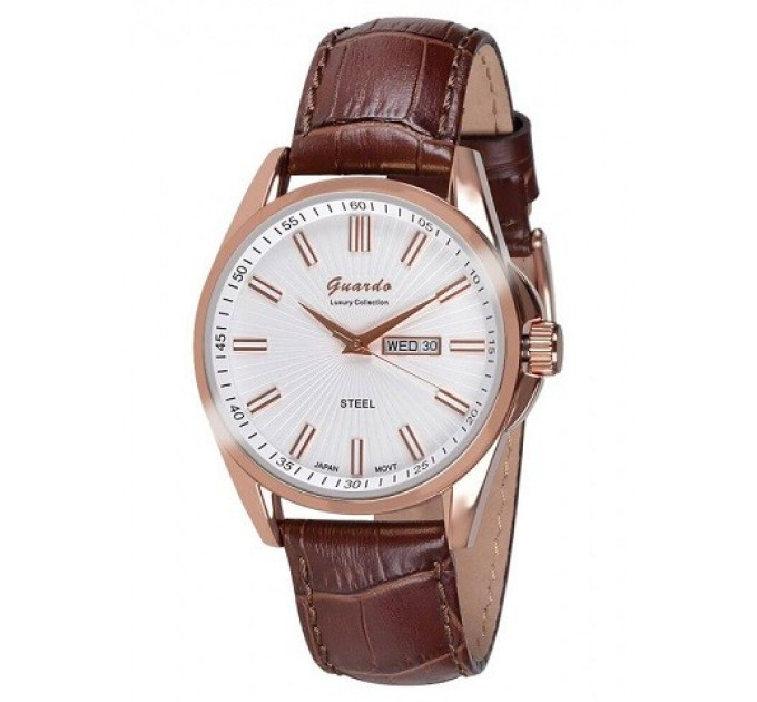 Купити ГОДИННИК GUARDO PREMIUM S09438-6 ⌚ Наручні годинники на fabrikachasov.com ⭐ Безкоштовна доставка по Україні від 3000 грн ✈ Гарантія ✔ 10.000 моделей. Знижки!