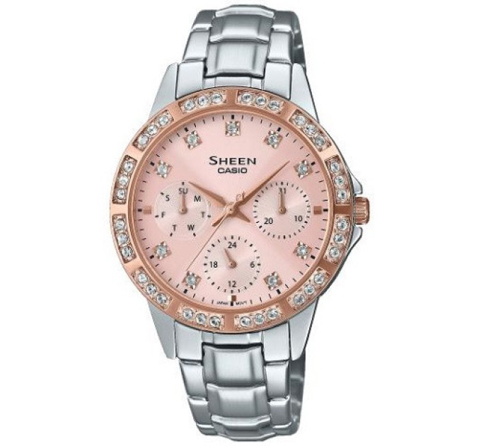Купити ГОДИННИК CASIO SHE-3517SG-4AUEF ⌚ Наручні годинники на fabrikachasov.com ⭐ Безкоштовна доставка по Україні від 3000 грн ✈ Гарантія ✔ 10.000 моделей годинників кращих брендів!