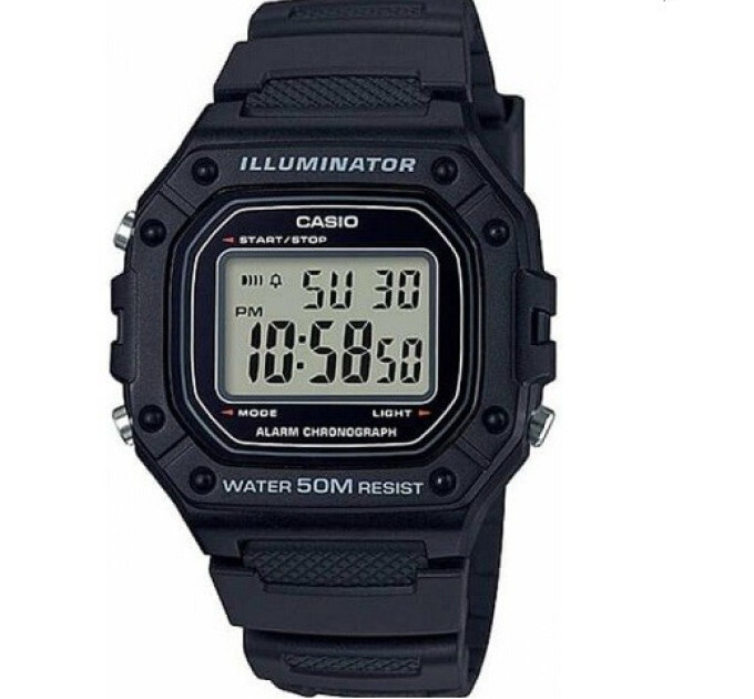 Купить Часы CASIO W-218H-1AVEF ⌚ Наручные часы на fabrikachasov.com ⭐ Бесплатная доставка по Украине от 3000 грн ✈ Гарантия ✔ 10.000 моделей часов лучших брендов!