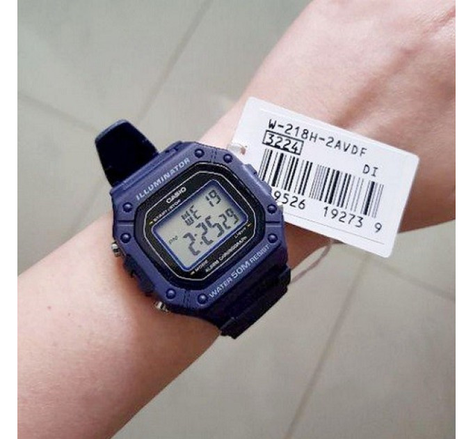 Купить Часы CASIO W-218H-2AVEF ⌚ Наручные часы на fabrikachasov.com ⭐ Бесплатная доставка по Украине от 3000 грн ✈ Гарантия ✔ 10.000 моделей часов лучших брендов!