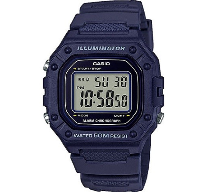 Купить Часы CASIO W-218H-2AVEF ⌚ Наручные часы на fabrikachasov.com ⭐ Бесплатная доставка по Украине от 3000 грн ✈ Гарантия ✔ 10.000 моделей часов лучших брендов!
