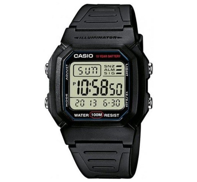 Купить Часы CASIO W-800H-1AVES ⌚ Наручные часы на fabrikachasov.com ⭐ Бесплатная доставка по Украине от 3000 грн ✈ Гарантия ✔ 10.000 моделей часов лучших брендов!
