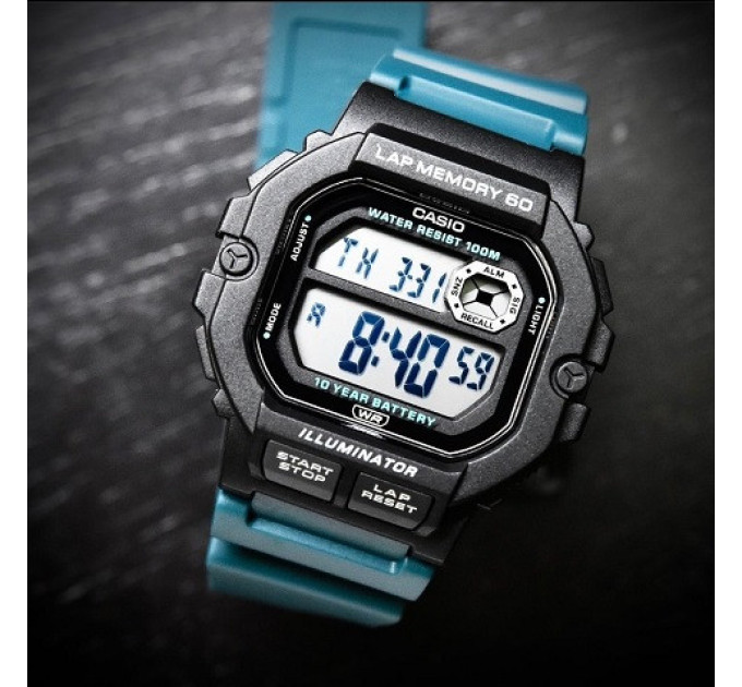 Купить Часы CASIO WS-1400H-3A ⌚ Наручные часы на fabrikachasov.com ⭐ Бесплатная доставка по Украине от 3000 грн ✈ Гарантия ✔ 10.000 моделей. Скидки!