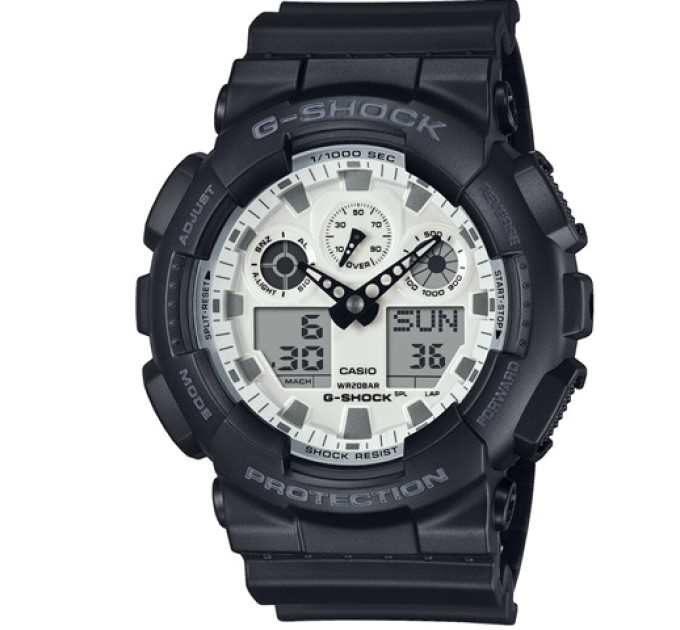 Купити ГОДИННИК CASIO GA-100WD-1AER ⌚ Наручні годинники на fabrikachasov.com ⭐ Безкоштовна доставка по Україні від 3000 грн ✈ Гарантія ✔ 10.000 моделей годинників кращих брендів!