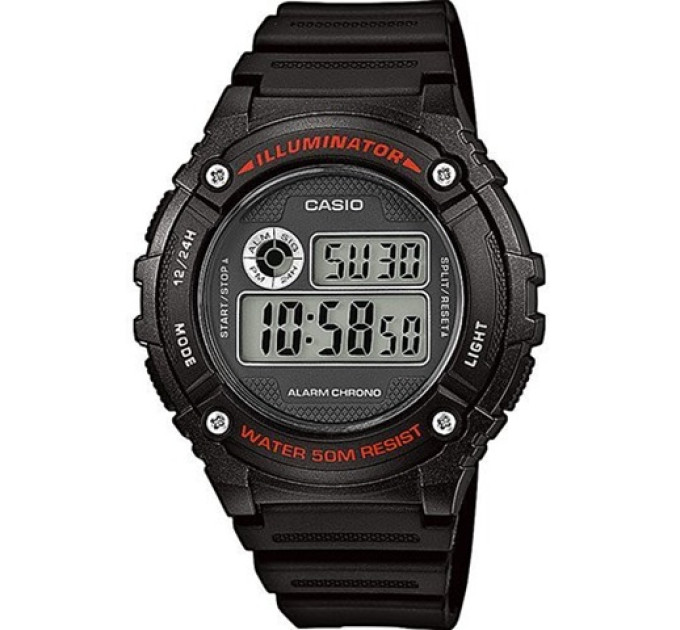 Купить Часы CASIO W-216H-1AVD ⌚ Наручные часы на fabrikachasov.com ⭐ Бесплатная доставка по Украине от 3000 грн ✈ Гарантия ✔ 10.000 моделей. Скидки!